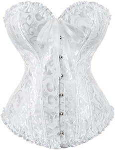 Corsets: Floral Lace-Up Corset Top
