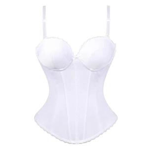 White Satin & Lace Corset