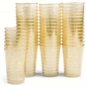 Plastic Dinnerware: 100 Disposable Plastic Champagne Glasses for Events