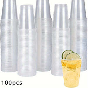 Reusable Plastic Cups 100Pcs