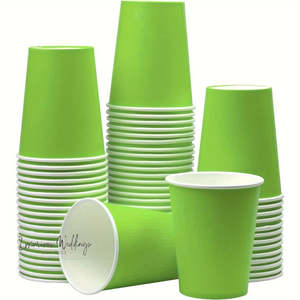 Plastic Party Cups 25pcs Green Party Cups