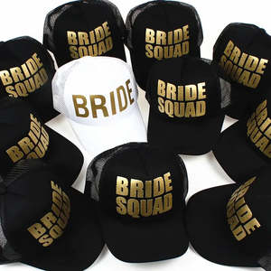 Bachelorette Party Decorations: Bride Squad Wedding Baseball Cap