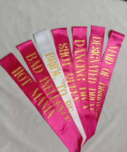 Bachelorette Party Decorations: Bachelorette Sashes
