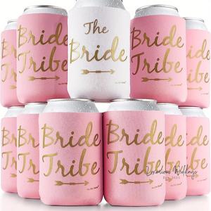 Bachelorette Party Decorations: Premium Bride Tribe Skinny Can Sleeves