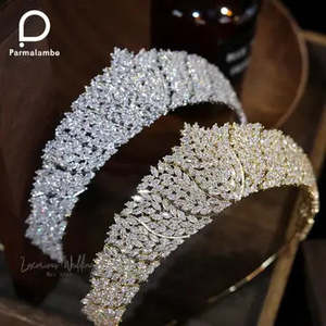 Crowns Tiaras: Luxurious Crystal Bridal Tiara Crown By Luxurious