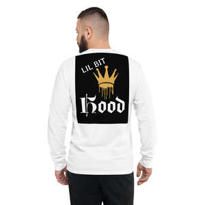 Love To Love Collection: LIL BIT HOOD Men's Champion Long Sleeve Shirt