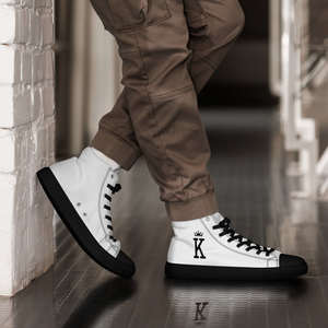 Love To Love Collection: KING Men’s high top canvas shoes