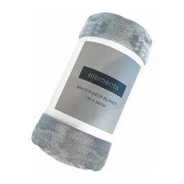 Products: Macy Plush Fleece Blanket by Elements - Silver