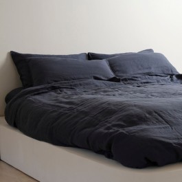 Products: French Flax Linen Duvet Cover Set Midnight Duvet Covers NZ