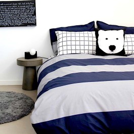 George Stripe Duvet Cover Set