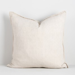 Baya Cassia 100% Linen Cushion Almond