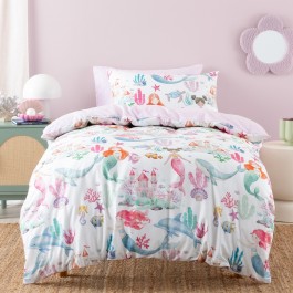 Products: Mermaid Splash Duvet Cover Set by Squiggles