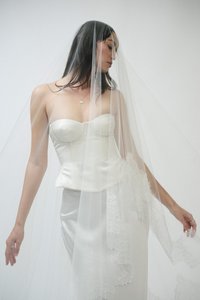 Products: Emma Blusher Veil Tulle Bridal Veil LVR Bridal New Zealand - LVR Bridal