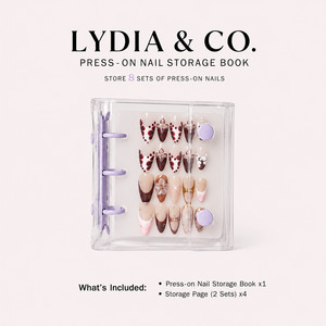 PRESS—ON NAIL STORAGE BOOK