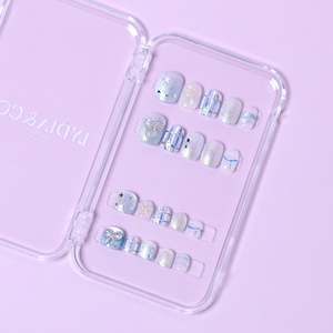 Press-on Nails: Little Star Ribbon