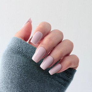 Solid Colour Press On Nails: Periwinkle