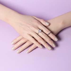 Solid Colour Press On Nails: Cashmere