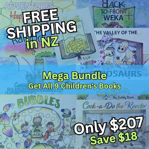 Products: Children's Book Mega Bundle - All Kid's Books (9) - Lynette Love Books NZ Author Illustrator Children's Books and Novels