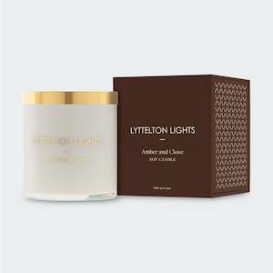 Amber Clove: Amber & Clove Candle Large