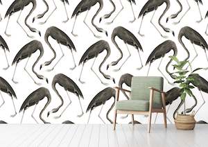 Kids Wallpapers: Flamingos Wallpaper - Black