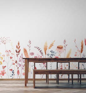 Kids Wallpapers: Watercolour Garden - Sunset