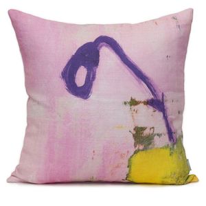 Pink Cushions: Yellow Vase