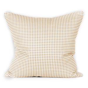 Orange Cushions: Gingham Mini Cushion - Ginger