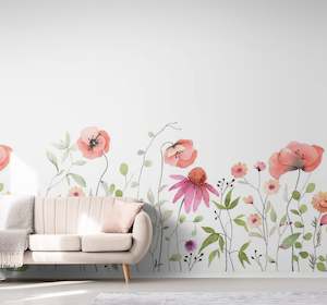 Murals: Watercolour Garden - Peony