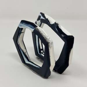 Maca Links: Bangle Link Duo, Zebra