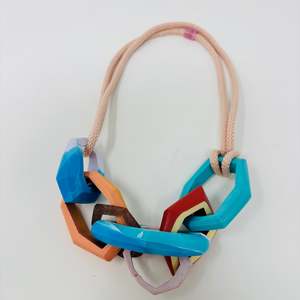 Maca Links: Links Necklace , 7 Links on a cord