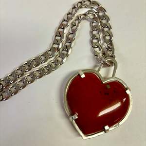 Maca Metals Earrings: Love Pendant, Red Jasper, Sterling Silver