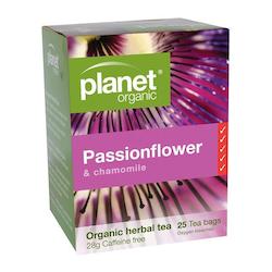 Herbal Teas: Passionflower (with Chamomile) Organic Tea 25pk