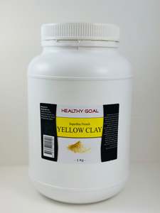 Woolworths Marketplace Skus: Healthy Goal French Cosmetic Yellow Clay 1Kg Superfine Powder Face Hair Mask