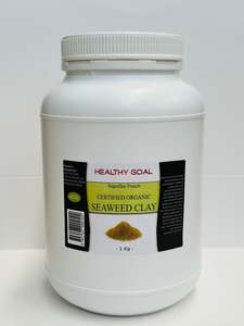 Healthy Goal French Cosmetic Organic Seaweed Clay 1Kg Superfine Powder Face Hair Mask