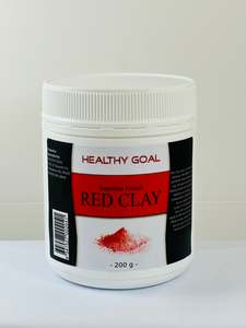 Healthy Goal French Cosmetic Red Clay 200g Superfine Powder Face Hair Mask