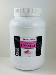 Healthy Goal French Cosmetic Pink Clay 1Kg Superfine Powder Face Hair Mask
