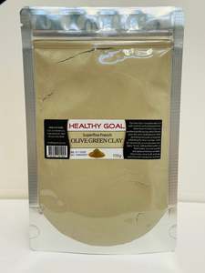 Healthy Goal French Cosmetic Olive Green Clay 100g Superfine Powder Face Hair Mask