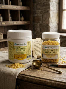 Cosmetic Ingredients: Healthy Aim Refined Beeswax Beads 100% Pure Cosmetic Grade Bees Wax Beads Skincare