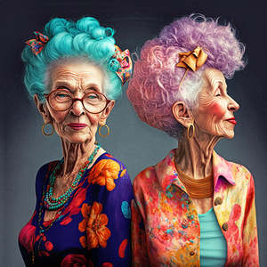 Outrageous Geriatrics - Mavis still likes Mauve