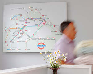 Thinking Big Tauranga - Tube Map Canvas Prints