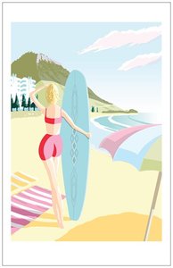 Red Bikini Poster Print