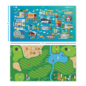 Classroom Kits: Sphero Code Mat "City & Golf" 2-sided with activity cards