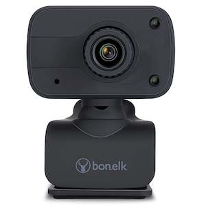 Microphones: Bonelk USB Webcam, Clip On, 1080p (Black)