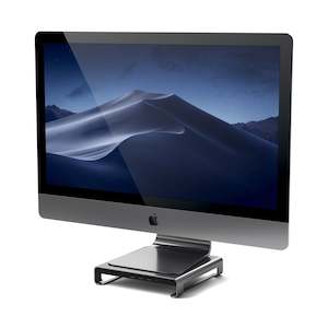 Imac 1: Satechi USB-C Aluminium Monitor Stand Hub for iMac (Space Grey)