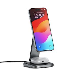 Aiod Satechi: Satechi 2-in-1 Foldable Qi2 Wireless Charging Stand