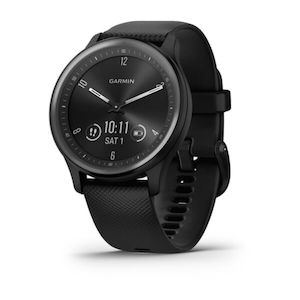 Garmin: Garmin Vivomove Sport (Black Case and Silicone Band with Slate Accents)