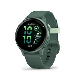 Garmin Vivoactive 6 (Metallic Jasper Green with Jasper Green Silicone Band)