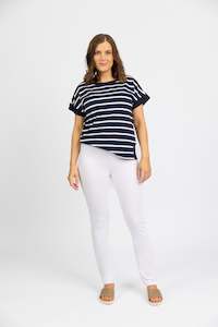 M5105 California - Stretch Denim Pull-On Jeans - White Denim