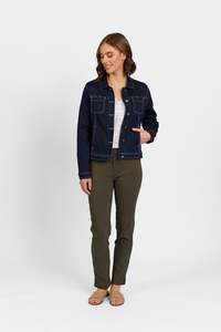 Denim: Outsider Jacket - Indigo Denim (Contrast Stitch)