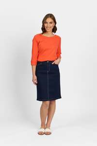 Georgia Skirt - Indigo Denim